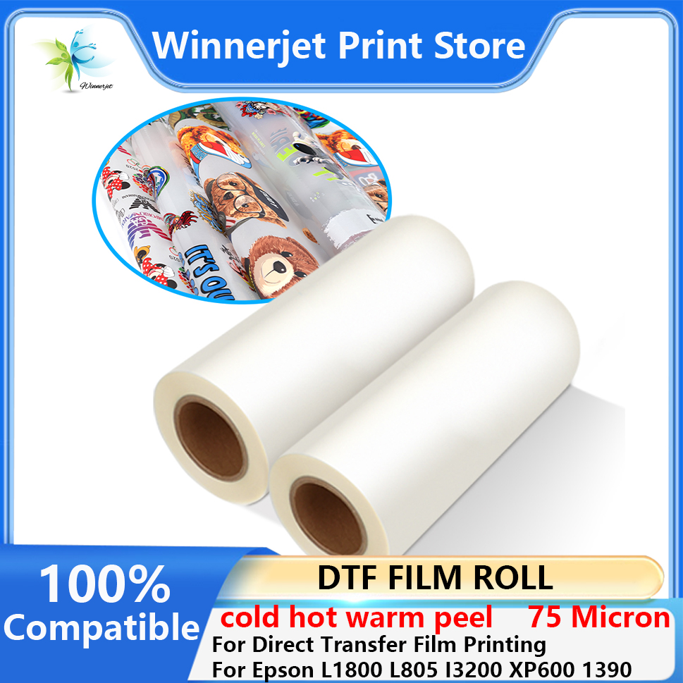 Dtf Hot Peel Film - 30cm*100m DTF PET 필름 롤 티셔츠