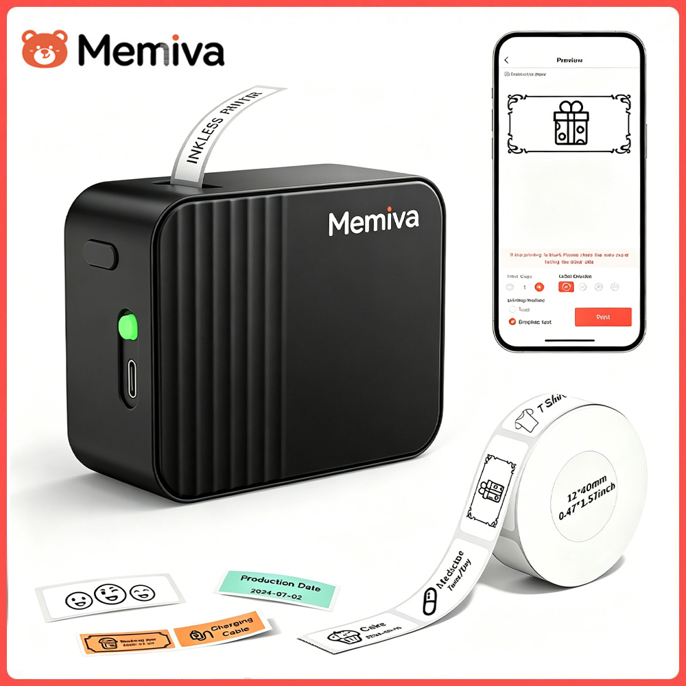 Commercial Book Printing Machines - Memiva A1 휴대용 열전사 프린터 라벨