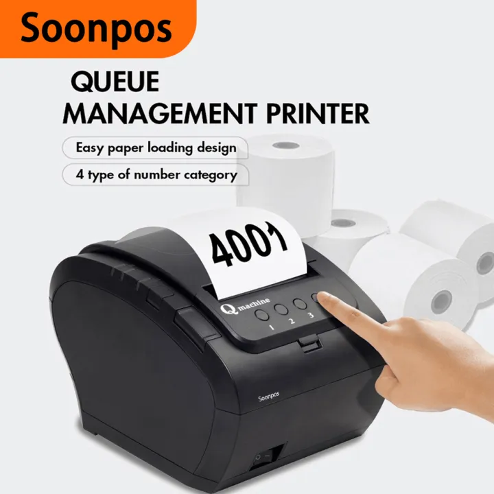 Soonpos 80mm 열전사 대기번호 프린터, 원클릭 - Commercial Printing Inc 리뷰 및 가격