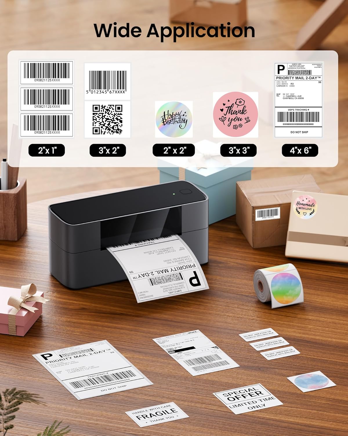 라베이프 배송 라벨 프린터, 245BT 감열 라벨 프린 - Commercial Printing Inc 리뷰 및 가격