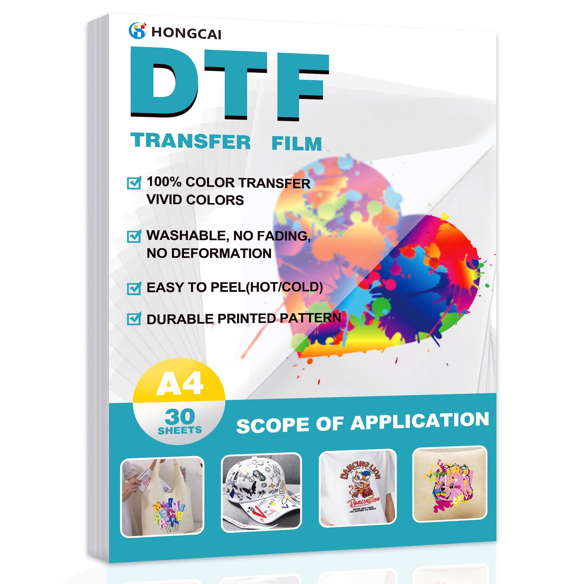 HONGCAI 30매 A4 DTF 전사 필름 (8.3' - Dtf Hot Peel Film 리뷰 및 가격